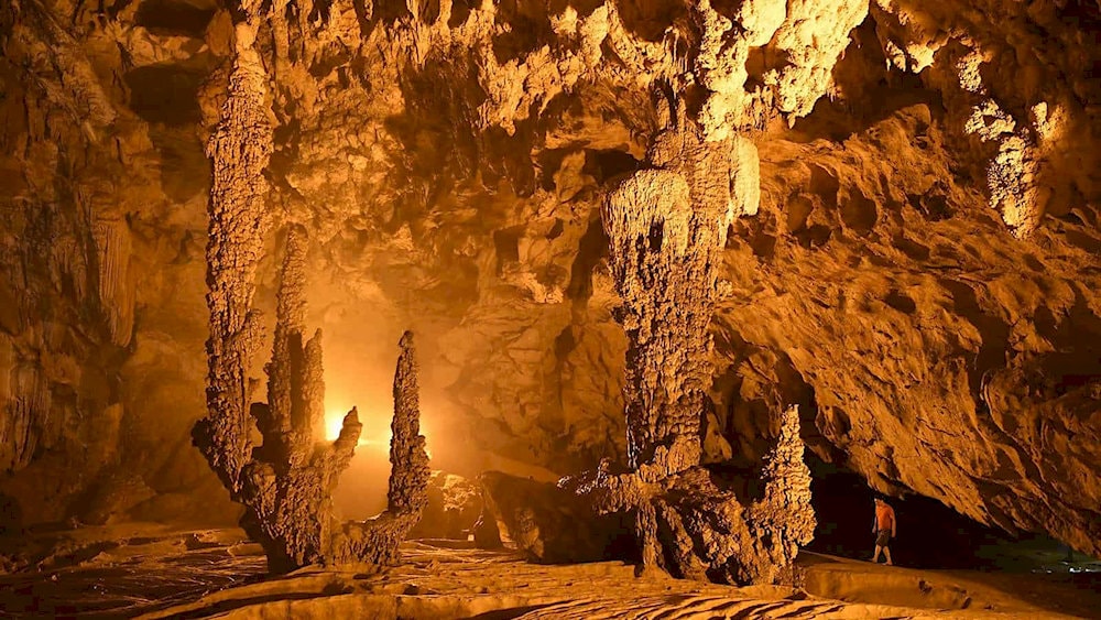 Stalatiticles over millions of years with unique rock shapes that resemble animals and mythical creatures according to local folklore